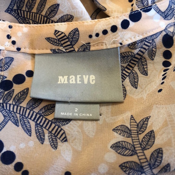 Maeve Anthro Sidney Floral Silk Blouse - 2 - Picture 4 of 5